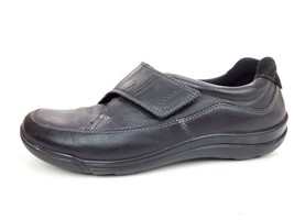 Ecco Women Shoe Flair Size 9-9.5 M EUR 40 Black Strap Loafer Walking - £31.28 GBP