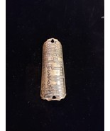 OLD Miller Falls LANGDON ACME Miter Box Tool BRASS Tag BADGE Early patd ... - $9.49
