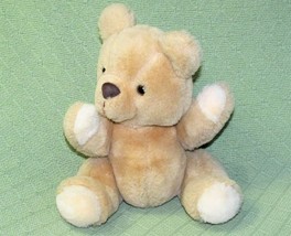 Vintage Commonwealth Teddy Bear Jointed 12&quot; Plush Stuffed Animal Taiwan Poseable - £14.63 GBP