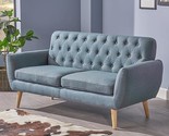 Christopher Knight Home Bernice Mid-Century Modern Tufted Fabric Sofa, B... - £474.09 GBP