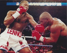Lennox Lewis Vs Mike Tyson 8X10 Photo Boxing Picture Left By Lewis - £3.94 GBP