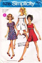 Vintage 1967 Teen&#39;s DRESS or Mini PANT DRESS Pattern 8215-s Size 11-12 - £9.59 GBP