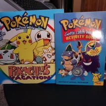 Vintage 90s Pokemon Books - Gotta cath em all activity book/Pikachu’s Vacation - £15.66 GBP