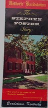Vintage Historic Bardstown Kentucky The Stephen Foster Story Brochure - $2.99