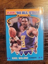 Karl Malone 1990-1991 Fleer All Stars #7 of 12 - Utah Jazz - NBA - £3.78 GBP