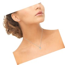 Sterling Silver Princess-cut Solitaire Necklace - $109.95