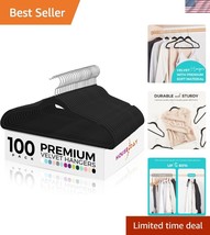 Ultra-Thin Velvet Hangers - 100 Heavy-Duty Non-Slip Hangers for Closet E... - $63.00