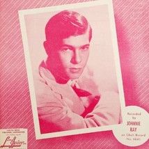 1951 Johnnie Ray Sheet Music The Little White Cloud That Cried Larry Spier - £11.55 GBP