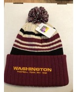 Washington Football Team Winter Pom Hat Adult Beanie Waffle Knitted - $34.64 CAD