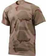 DCU HOT WEATHER DESERT CAMOUFLAGE DRY WICKING T-SHIRT MILITARY 4XL - $28.95 CAD