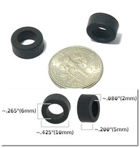 2 Bto Ho Scale French Rubber Front Tires Fits Variety Of Slot Cars Afx Tomy Etc. - $1.99