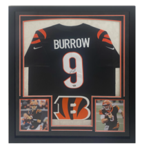 Joe Burrow Autographed Bengals Framed Black Nike Limited Jersey Fanatics - $1,705.50