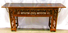 19th Century Antique Chinese Spotted Bamboo Altar Table Console Qing Dyn... - $1,979.01