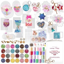 Resin Shaker Silicone Molds Pack Jewelry Supplies 133 Kits - £66.32 GBP