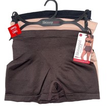 Skinnygirl Girl Short Seamless Shaping Shorts 3 Pair Targeted Tummy Control 7630 - £32.63 GBP