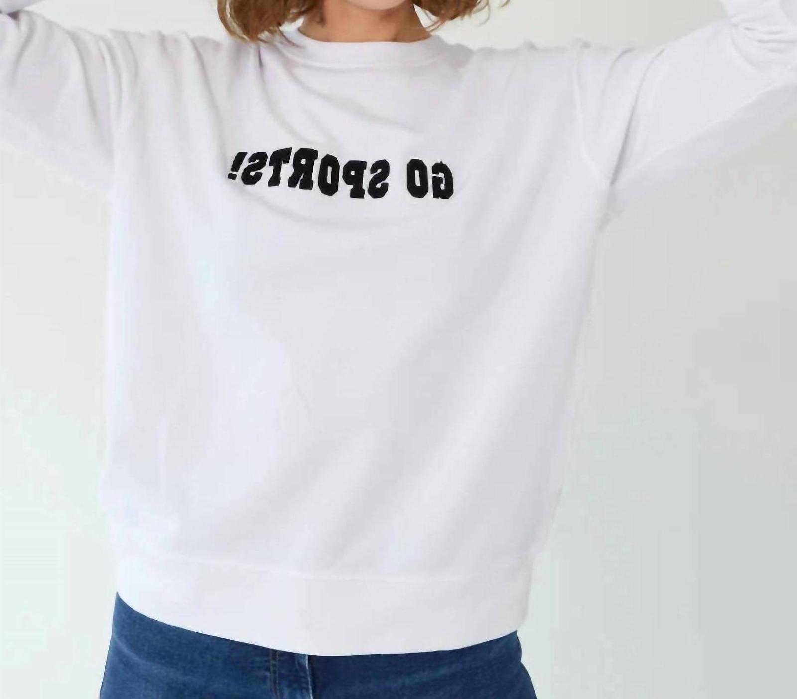 Shiraleah Go Sports Sweatshirt White - $39.60+