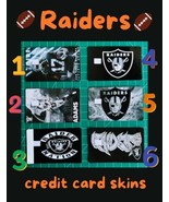 Raiders Football Credit Card Skins  - $3.75