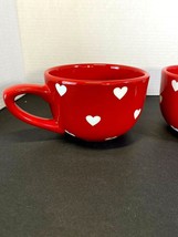 Terramoto Ceramic Coffee Tea Mug Cup Red White Heart Chili Soup Noodle B... - $29.99
