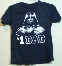 #1 Dad Darth Vader T Shirt Black Small Sh1 - $4.94