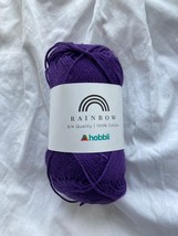 Hobbii Rainbow 8/4 Quality 100% Cotton, Color 37 (Dark Purple) - £7.97 GBP