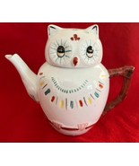 Vintage Porcelain Demitasse Owl Teapot Tea for One 4.75&quot; Tall - €10,31 EUR