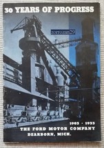 1933 Ford '30 Years Of Progress' Vintage Original PART-COLOR Sales Brochure - Us - £26.50 GBP