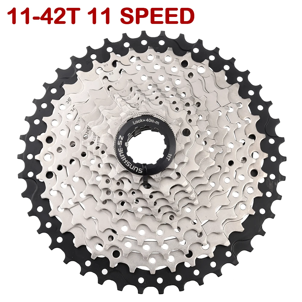 SHINE Bike Bicycle Cette Flywheel 10 11 12 Speed Spet MTB Road Bicycle 28/32/36/ - £120.87 GBP