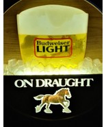  Vintage Bud Budweiser Light On Draught Barrel Clydesdale Lighted Sign W... - $3,151.97 MXN