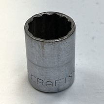 Craftsman Socket -V-  1/2in.  3/8&quot; Drive 12 Point Chrome SAE USA Hand Tools - £6.54 GBP