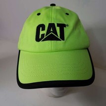 Cat Caterpillar Construction Baseball Cap Dad Hat Neon Green Adjustable - £19.10 GBP