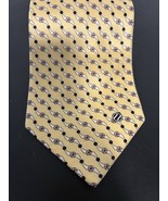 Ermenegildo Zegna Gold Geometric Men’s Tie Classic 4.25”x57.5” Silk Italy - $123.74
