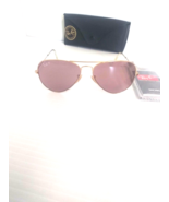 Ray ban Occhiali da Sole RB 3025 Aviator Grande Oro Telaio Rosa Lenti 58mm - £119.61 GBP