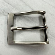 Silver Tone Rectangle Simple Basic Belt Buckle - £5.51 GBP