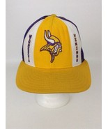 NFL Football Trucker Snapback Cap Hat Minnesota Vikings Purple Vintage 8... - £31.12 GBP