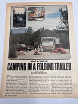 Vintage Rare Jeep Grand Wagoneer SUV Camping Original Magazine Print Ad - £10.15 GBP