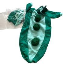 Vintage Baby Go Baby Infant Size Newborn Pea Pod Costume Dress Up 2 piec... - $16.82