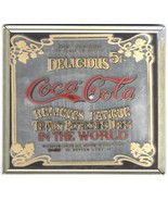Vintage 6&quot; x 5.5&quot; Coca Cola Advertising Mirror Delicious Relieves Fatigue - $183.21 MXN