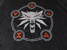 The Witcher 3 Signs of the Witcher Black Soft Feel T Shirt Size Medium - £13.34 GBP