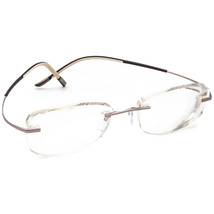 Silhouette Eyeglasses 7581 40 6051 Vanilla Brown Rimless Frame Austria 51-17 145 - £157.37 GBP