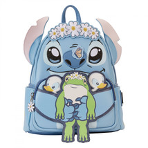 Lilo &amp; Stitch Springtime Mini Backpack By Loungefly Blue - £68.40 GBP