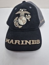 Marines Hat K&amp; S Unique Acrylic Strapback Hat Cap Back And Gray - $14.85