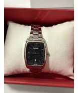 Pulsar Womens Quartz Square Black Dial Stainless Steel Wristwatch - $60.00