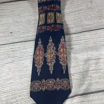 Bill Blass Blue and Red Paisley Ties - $10.00