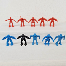 Arco Rogun Robots Mini Space Toy Figures Red Blue Black Hong Kong Vtg 1980s - $12.07