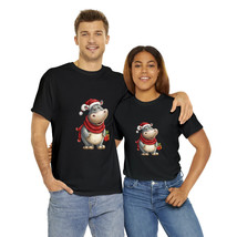 christmas hippo t shirt cute animal lovers gift tee wildlife stocking stuffer - £12.42 GBP+