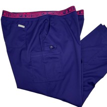 Med Couture Touch 2 Cargo Pocket Scrub Pants XXL 2XL Womens Grape Purple 7739 - £15.02 GBP