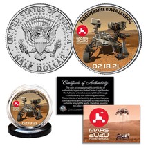 MARS 2020 PERSEVERANCE ROVER LANDING Genuine JFK Kennedy Half Dollar U.S... - $12.16