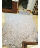 Cynthia Rowley Gray White Ombre Paisley Full/Queen 90&quot; x 96&quot; Duvet Cover... - $89.08 CAD