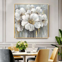 Spray Print Oil Painting Flower Spray Art Wall Canvas Core - £13.51 GBP+