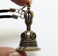 MAGIC TIBETAN BELL VAJRA DORJE AMULET PROTECTION TIBET BUDDHA PENDANT NE... - $52.19